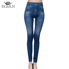 2017 New Hot Jeans for Women Denim Pants with Pocket Pull Cashmere Body Imitation Cowboy Skinny Leggings Women Fitness Plus size