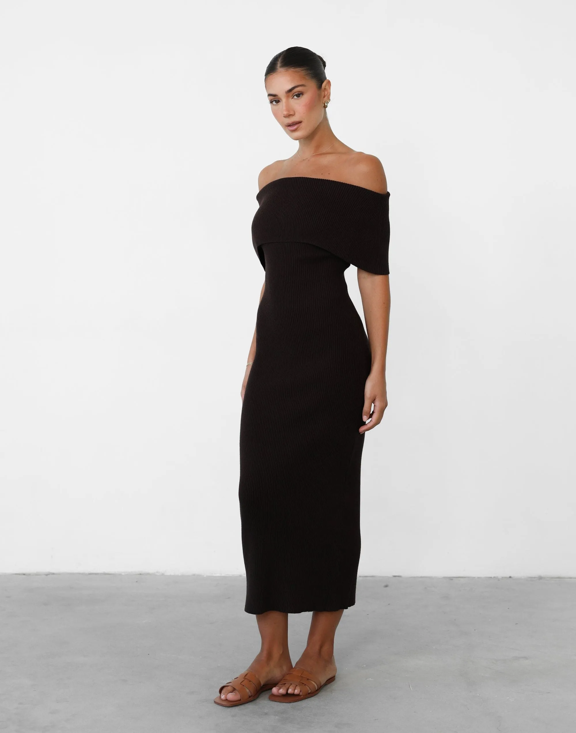 Ambiguity Maxi Dress (Chocolate)