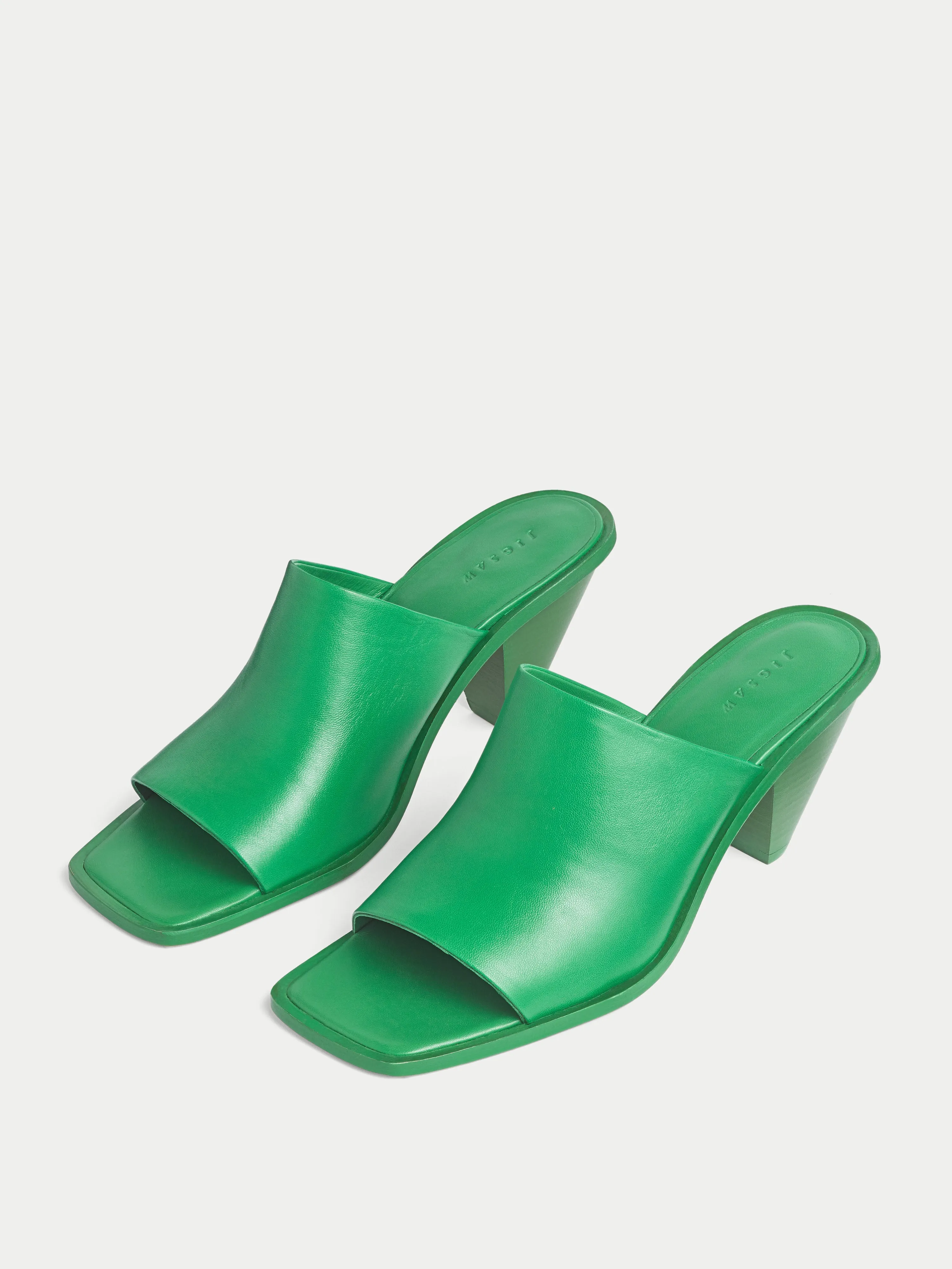 Babel Leather Mule | Green