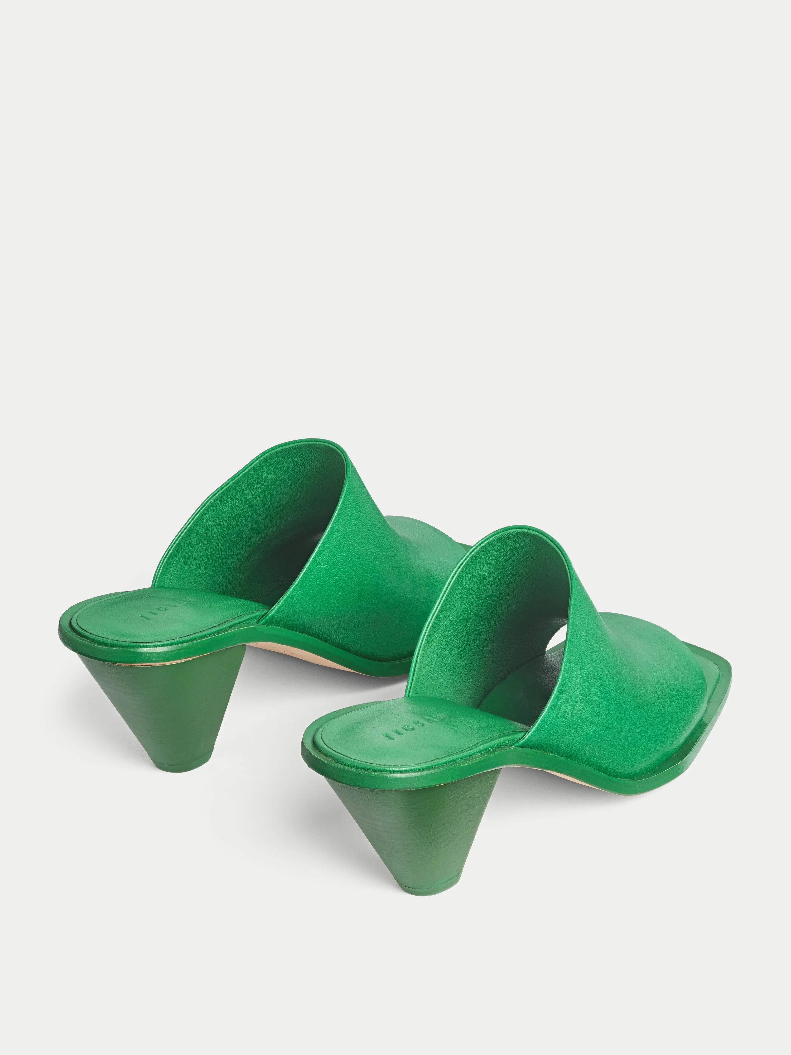 Babel Leather Mule | Green