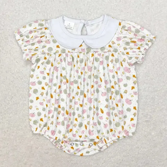 Baby Onesie Romper - Autumn - Floral Ditsy Girls Peter Pan