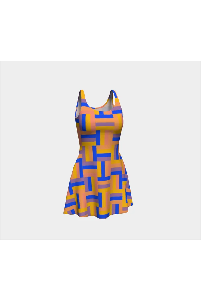 Basket weave Flare Dress