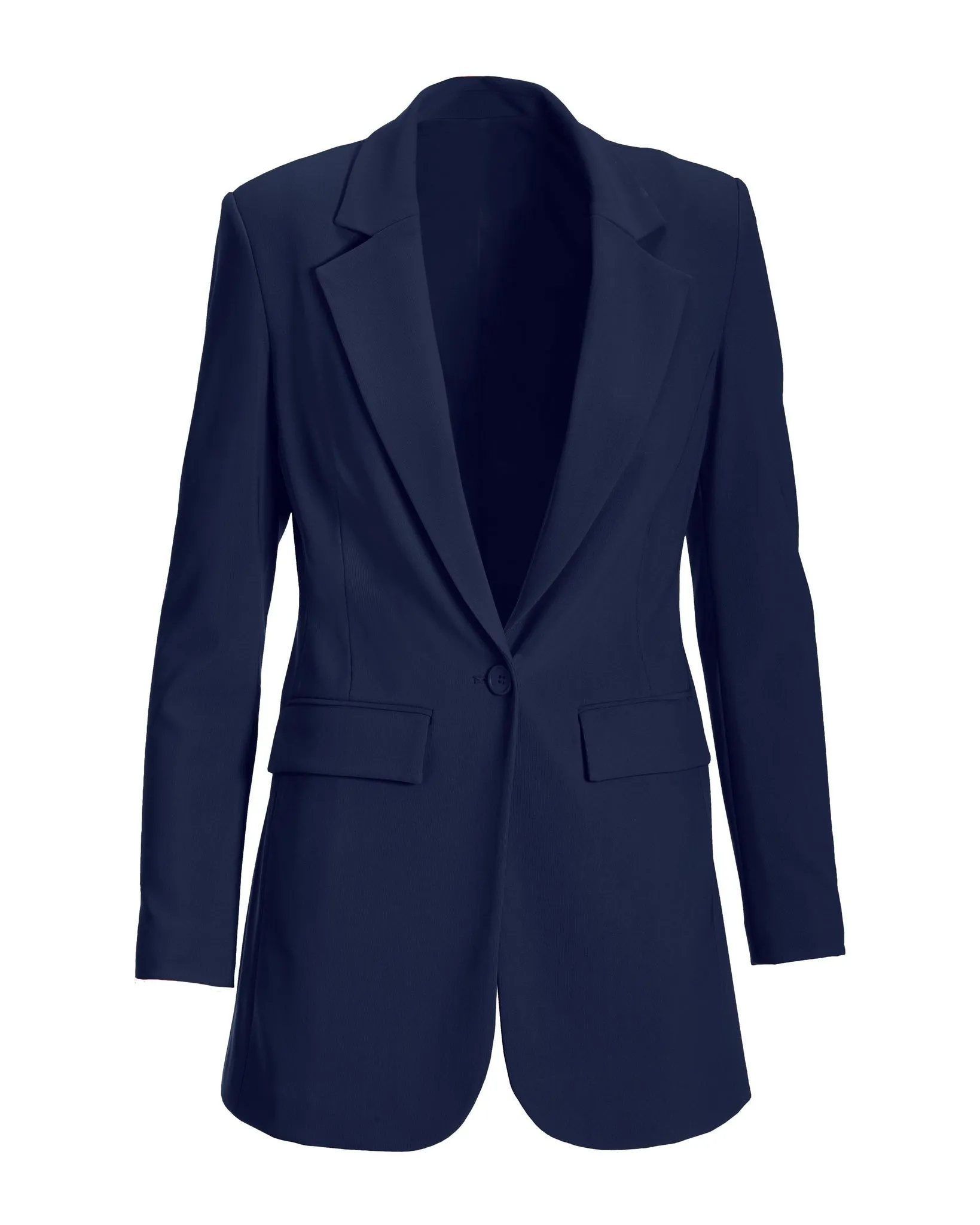 Beyond Travel Classic Boyfriend Blazer Jacket Maritime Navy