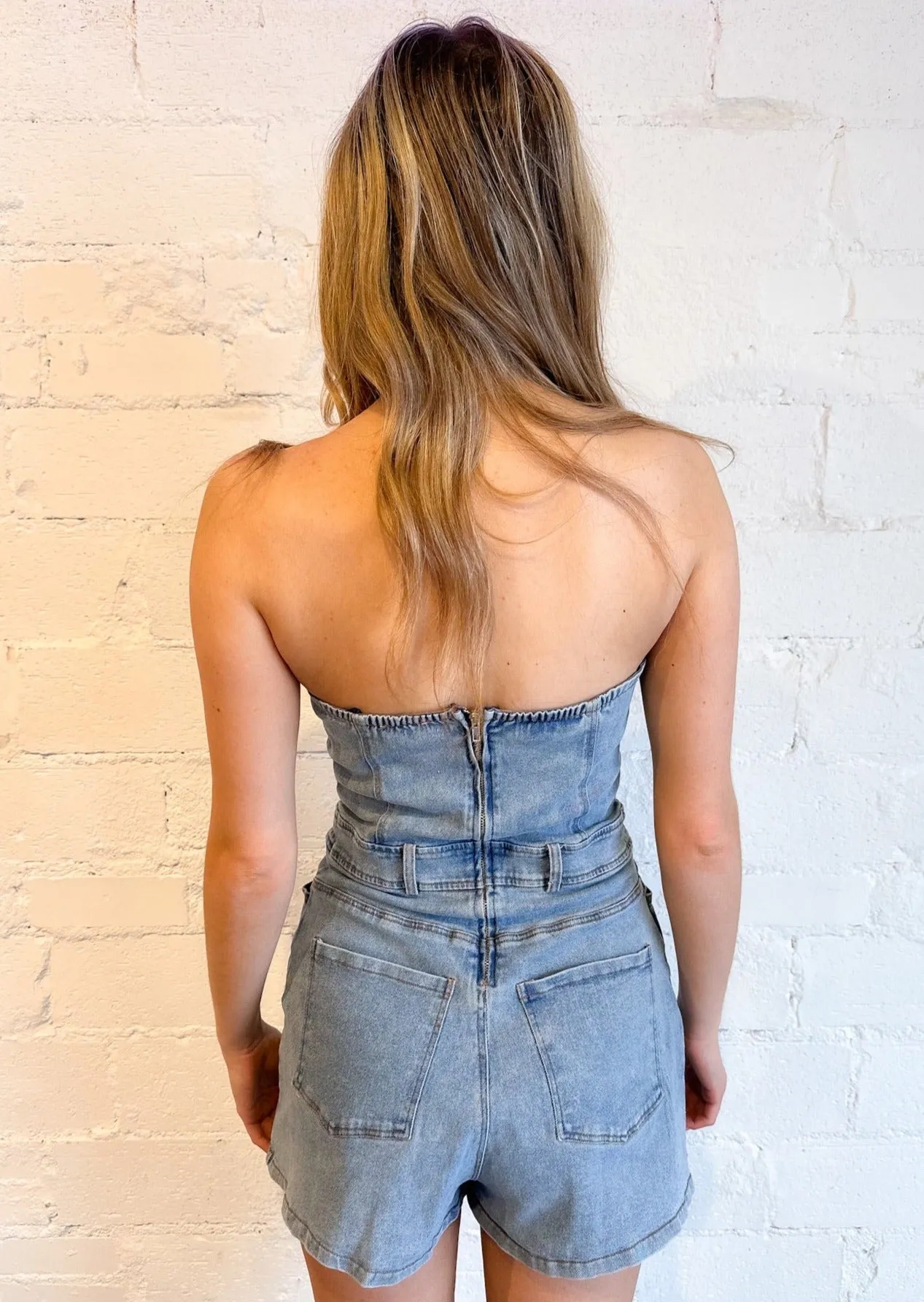 Blue Jean Beauty Romper