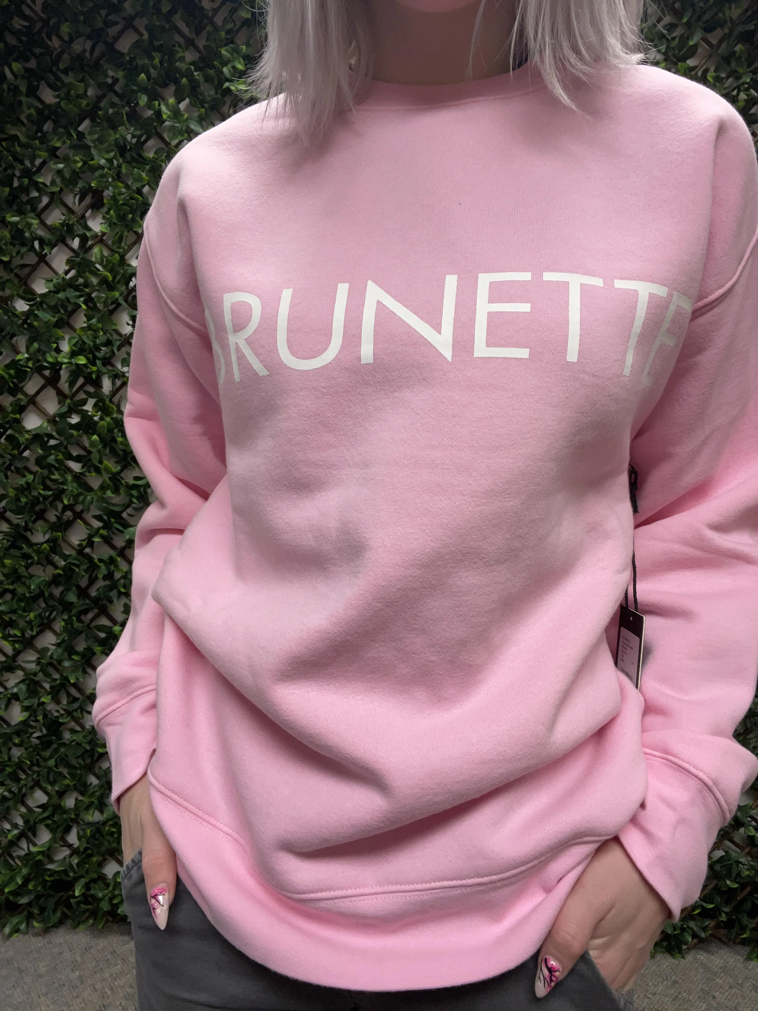 Brunette the Label The "BRUNETTE" Classic Crew Neck Sweatshirt btls002vd24