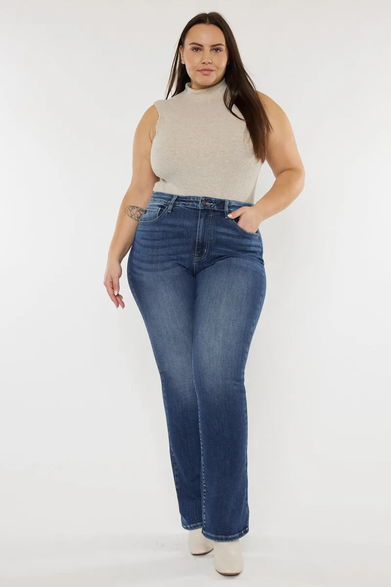 Cade High Rise Bootcut Jeans (Plus Size)