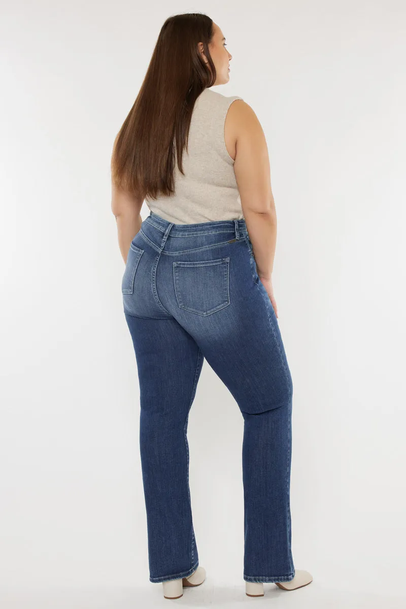 Cade High Rise Bootcut Jeans (Plus Size)