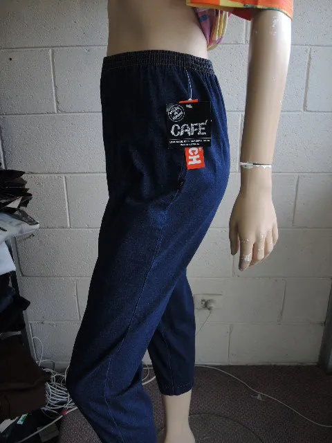 CAFE 7/8 STRETCH JEANS & STRETCH DRILL PANTS (1445)