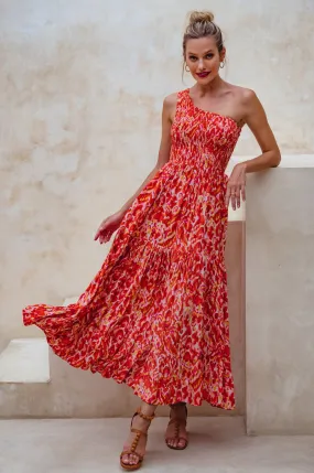 Cassandra One Shoulder Maxi Dress