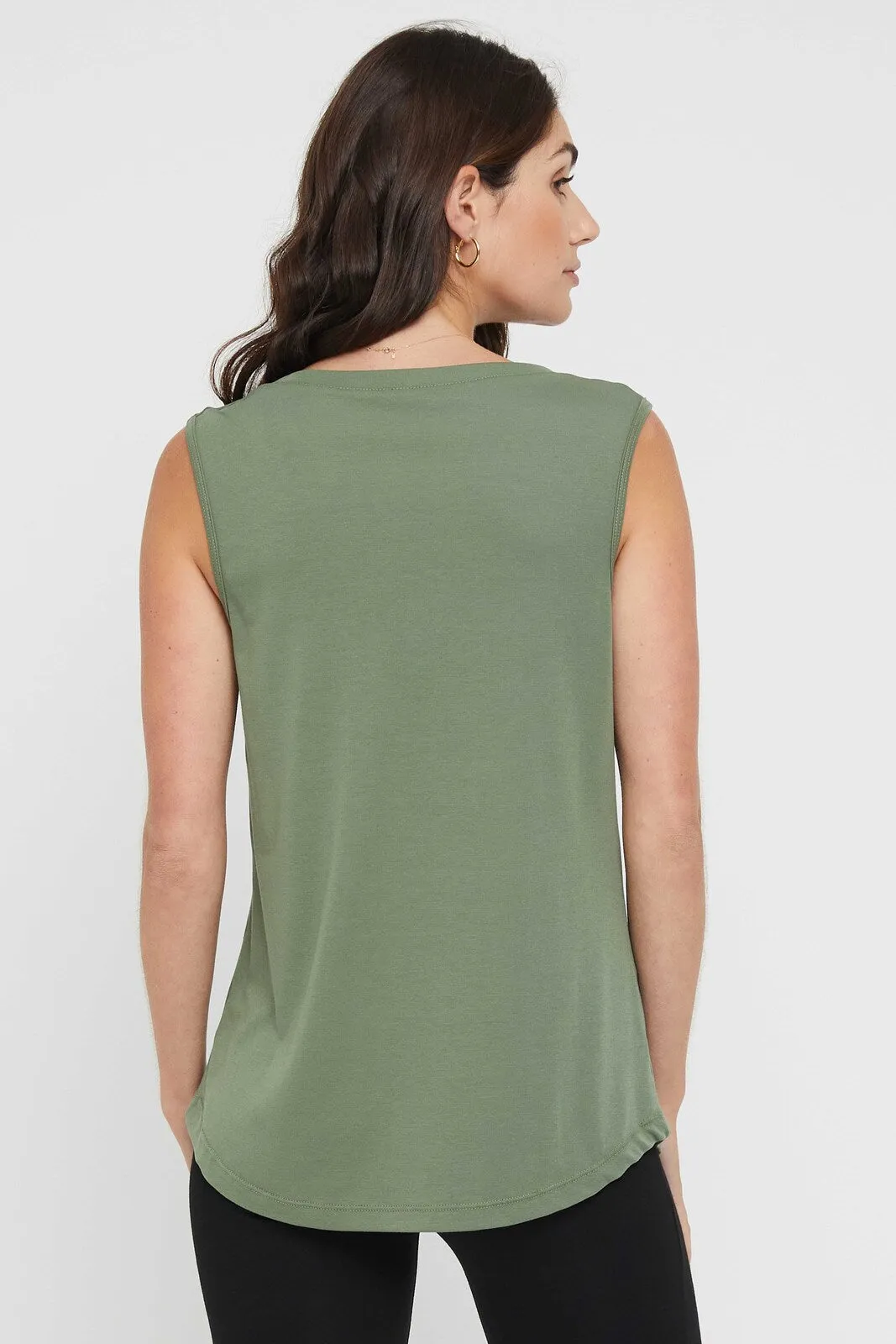 Classic Scoop Tank - Gum Leaf