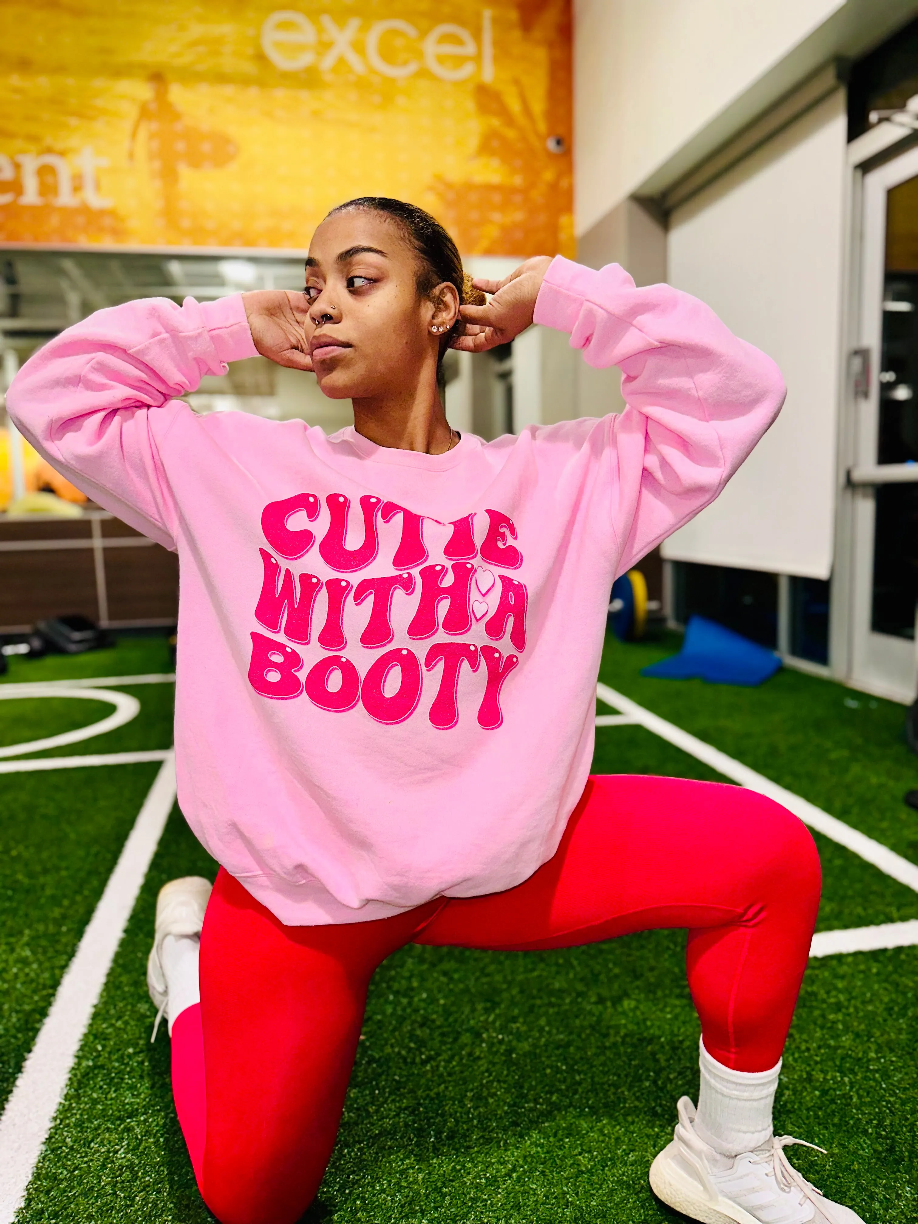 CUTIE WITH A BOOTY- CREWNECK