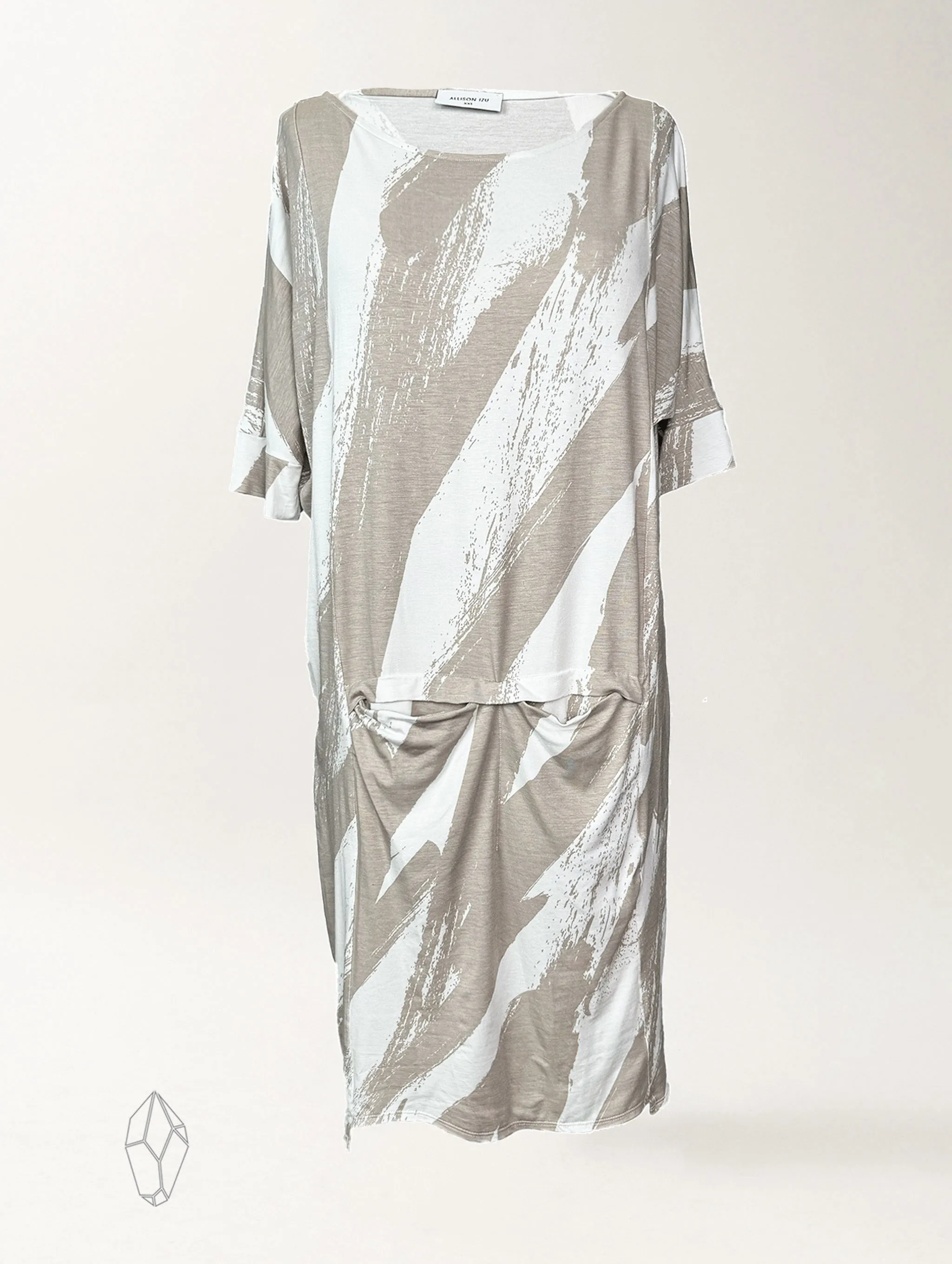 Danica Dress - Stone Sumi Rayon Jersey