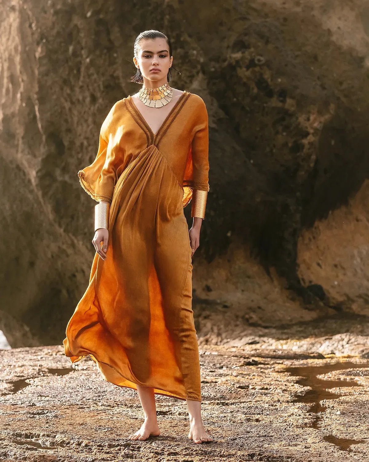 Dress Volra - Ocre