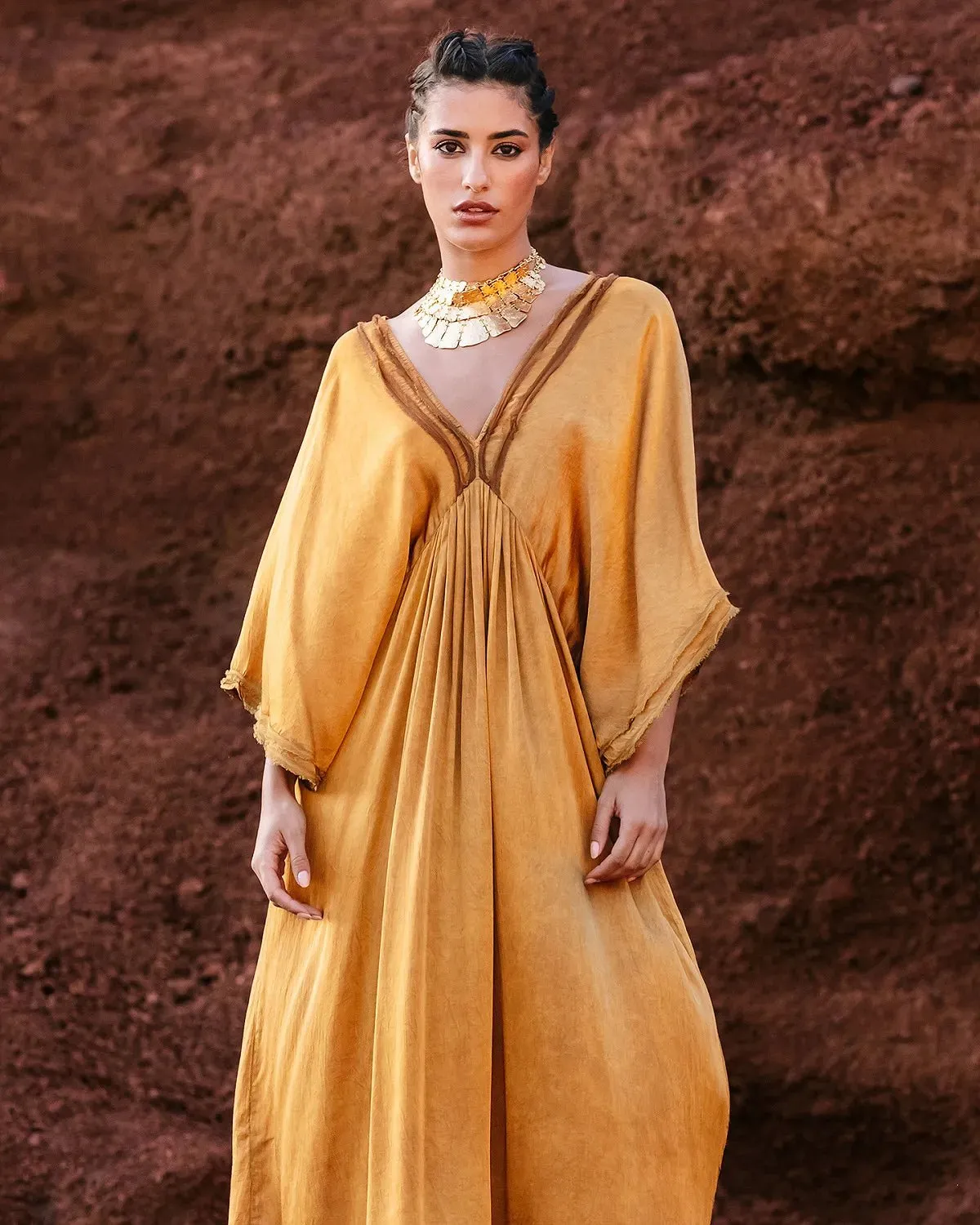 Dress Volra - Ocre