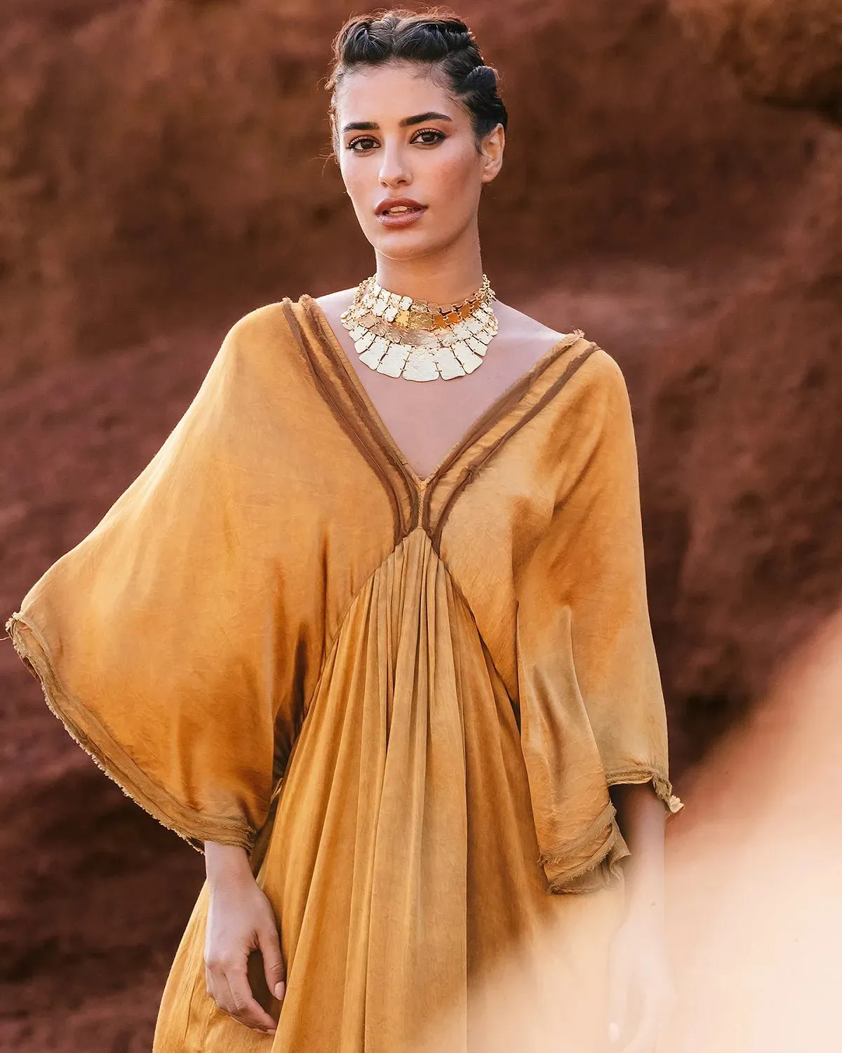 Dress Volra - Ocre