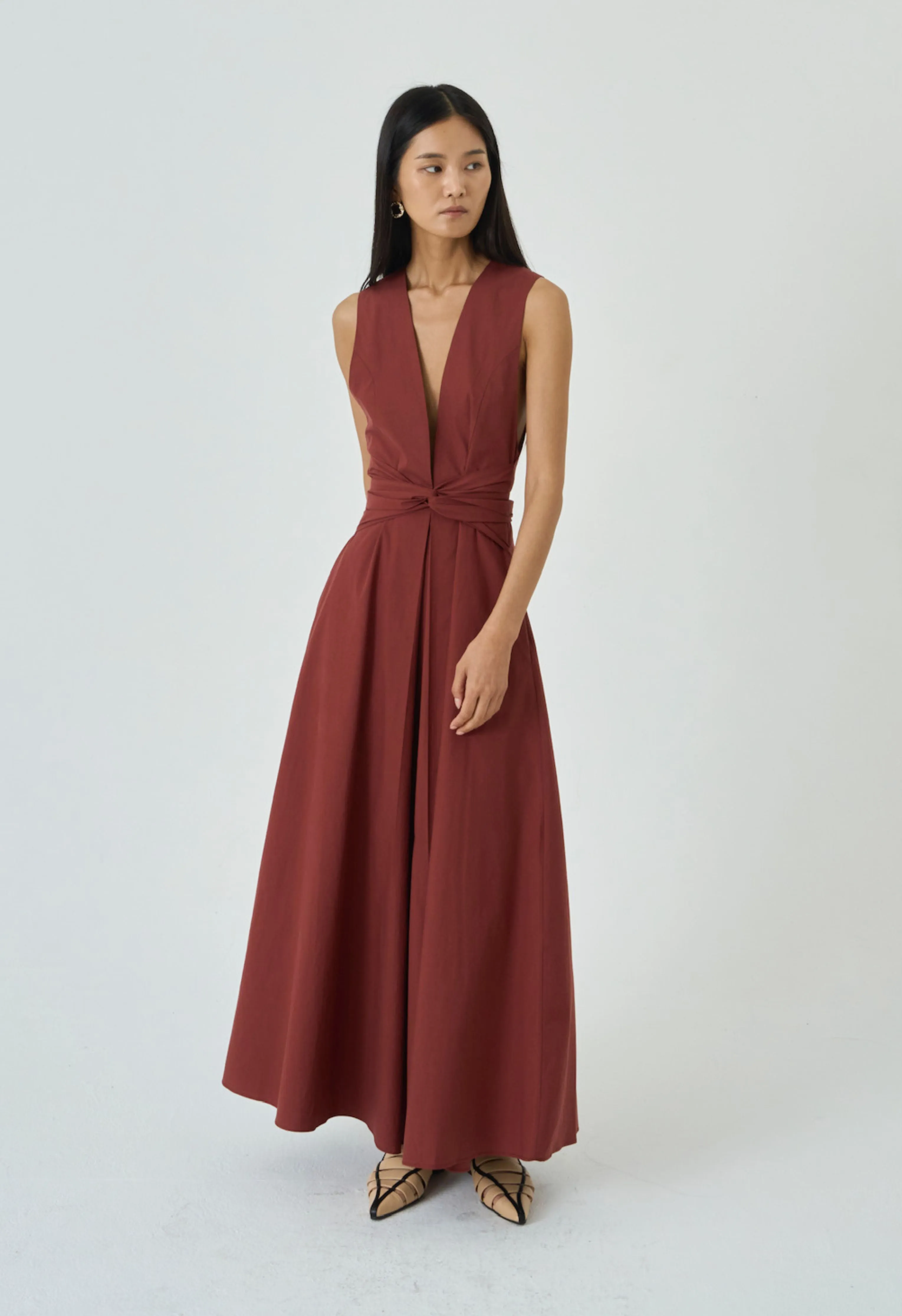 Ellen Dress in Wine