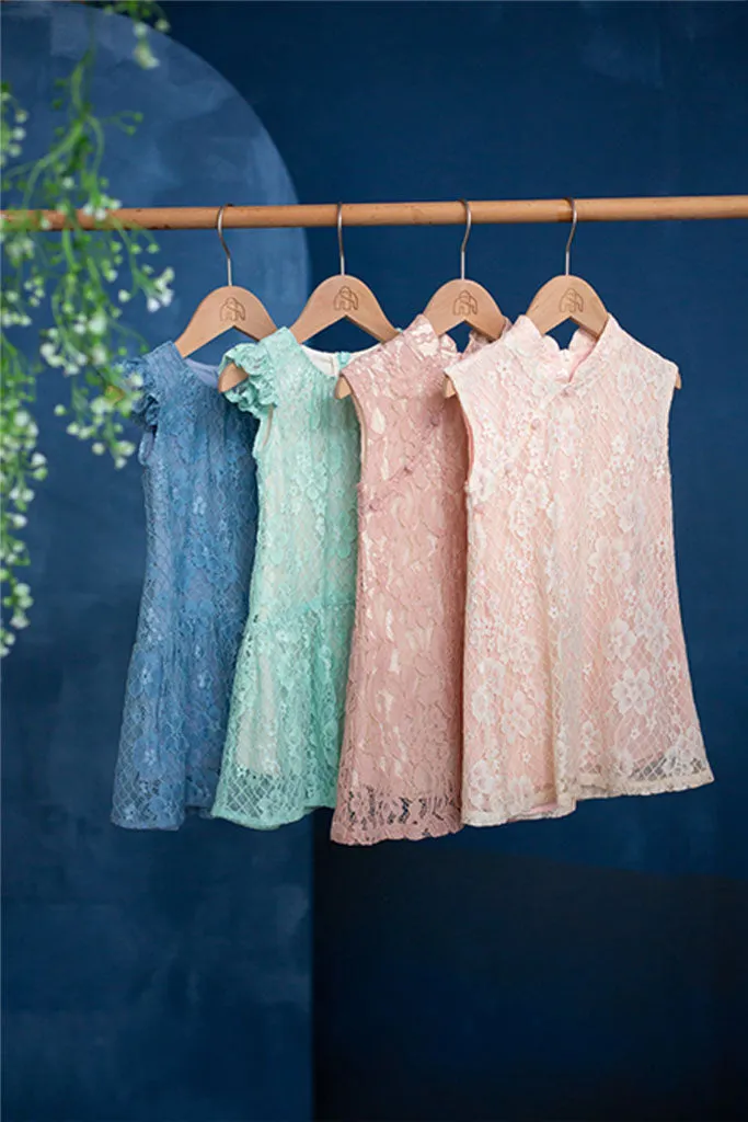 Emelie Lace Dress - Blue