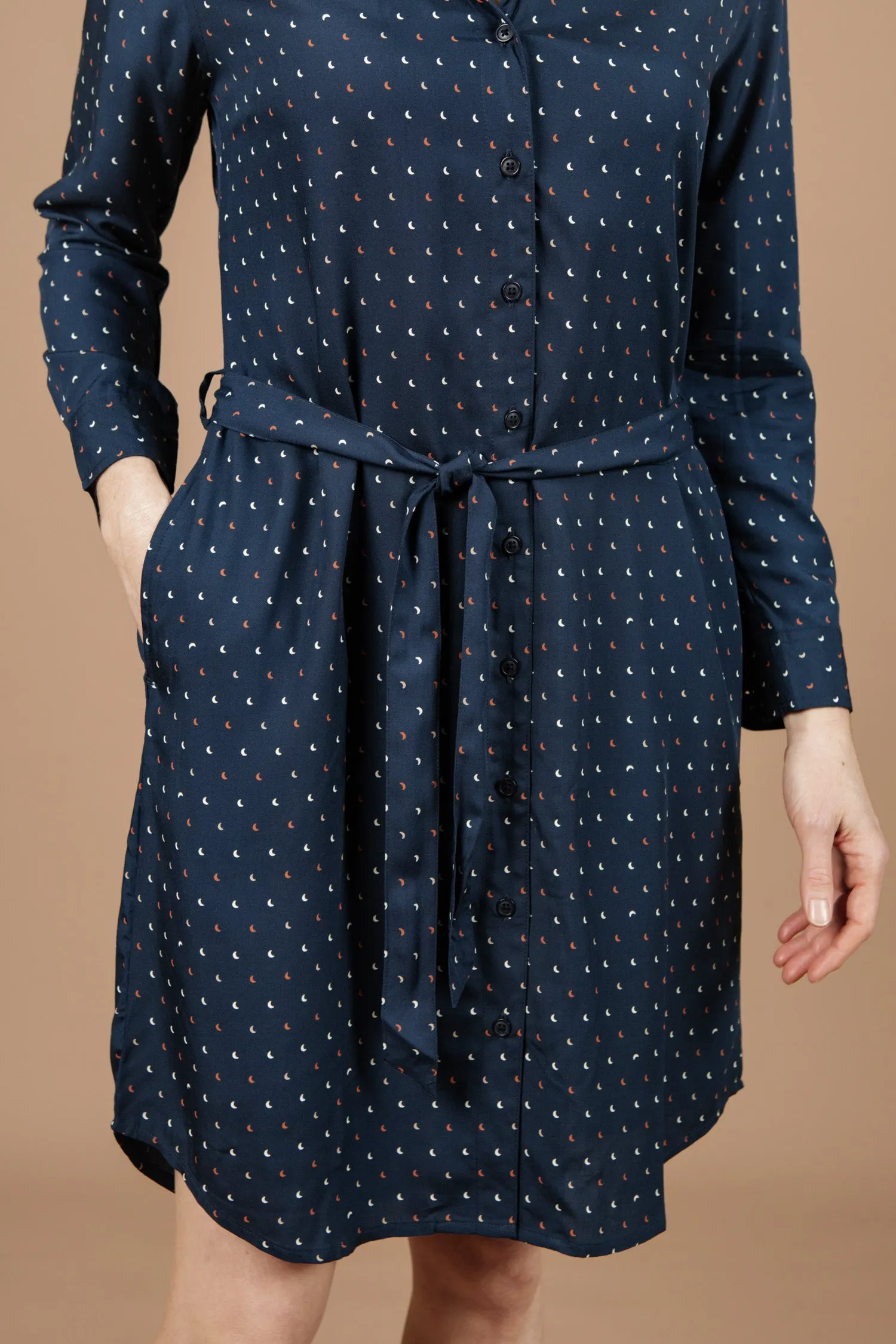 Emery Shirt Dress / Midnight Crescent