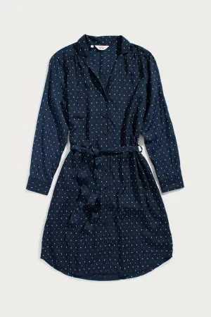 Emery Shirt Dress / Midnight Crescent