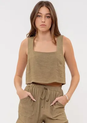 FINAL SALE - Sweet Summer Time Olive Top