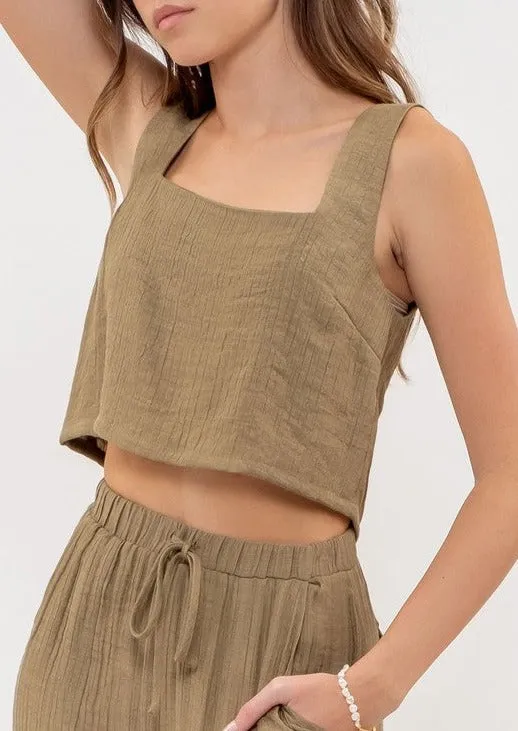 FINAL SALE - Sweet Summer Time Olive Top