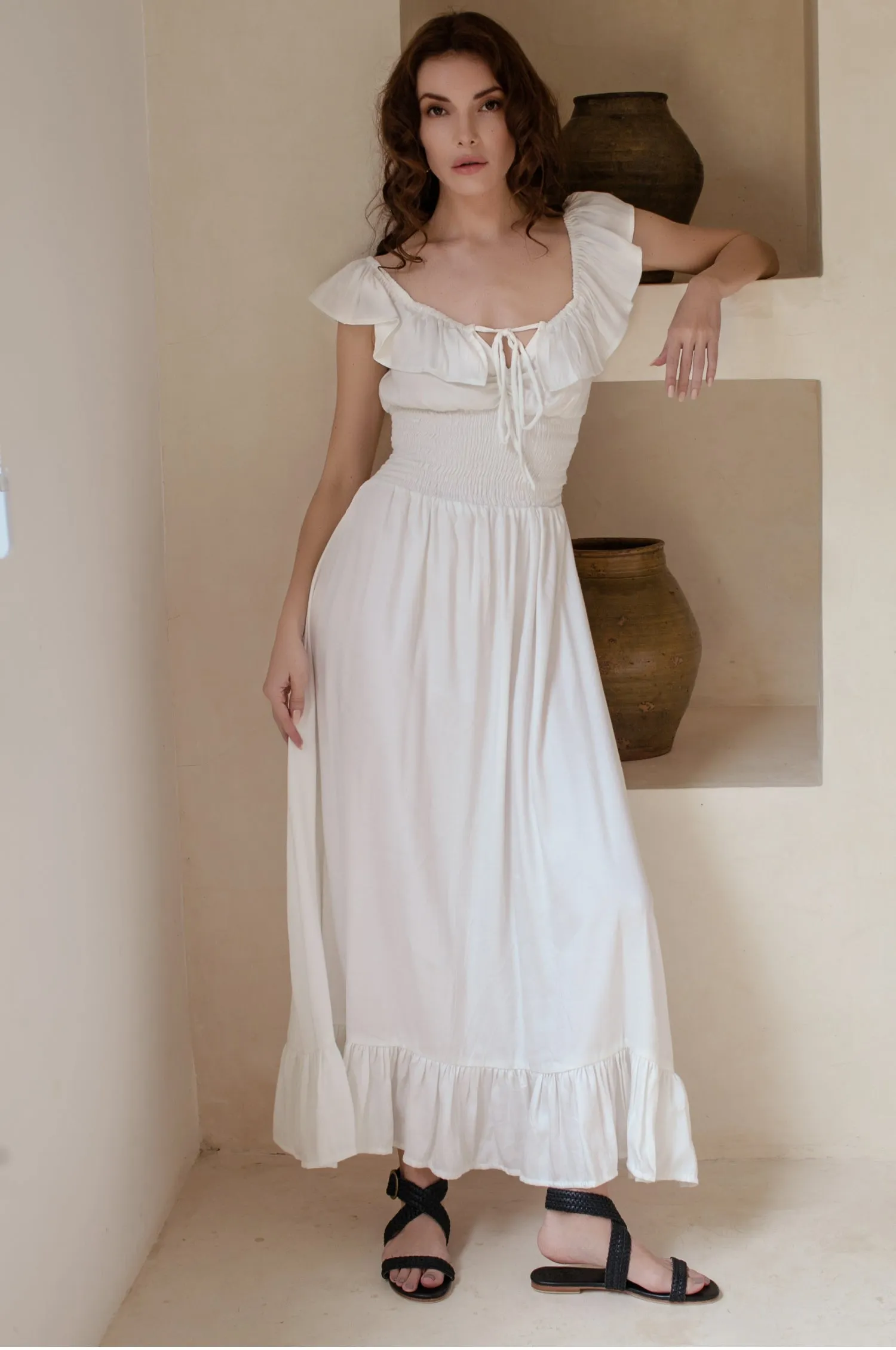 Florence Off Shoulder Maxi Dress (Sale)