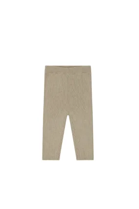 Frankie Knitted Legging - Cashew Marle