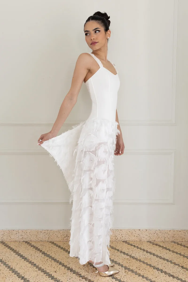 Fringe Wedding Tango Dress