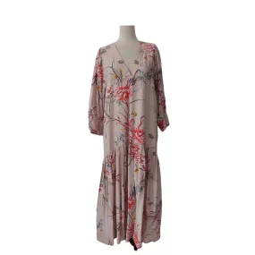 H&M Beige Printed Maxi Dress | Gently Used |