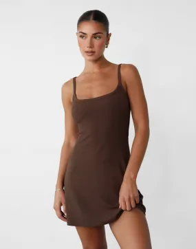 Helia Mini Dress (Oak)