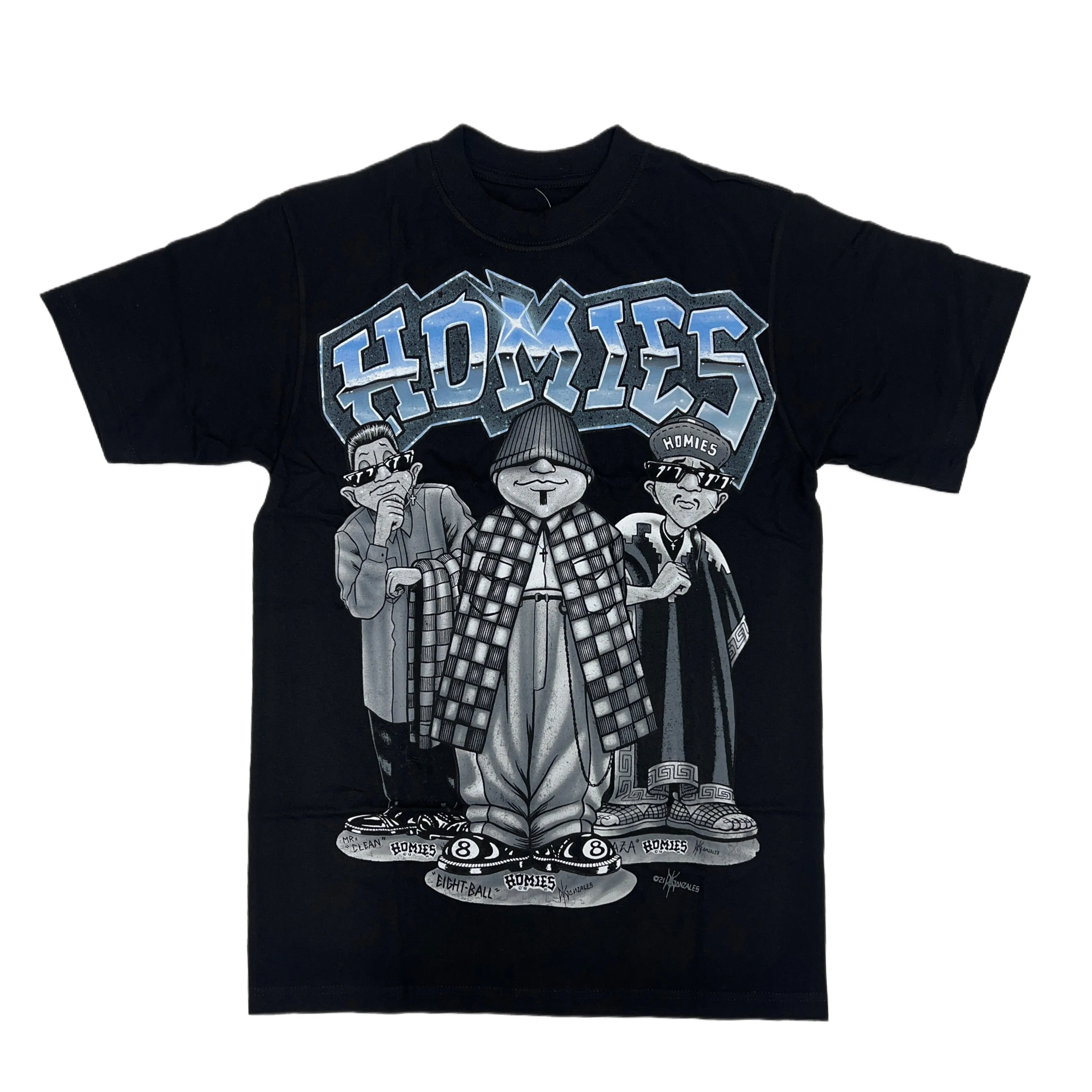 HOMIES SIGNATURE - EIGHTBALL TRIO - Men's MAX HWT Tee