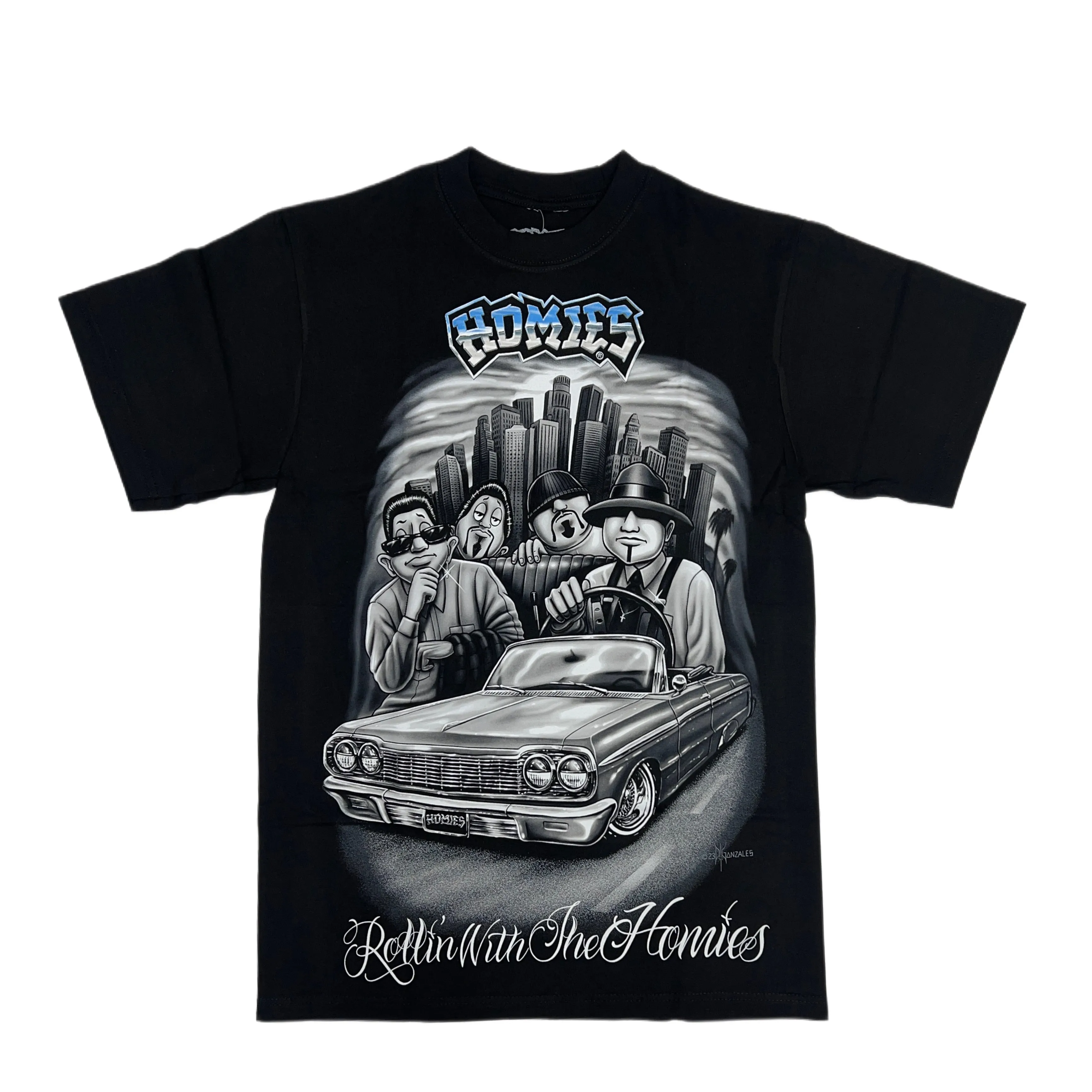 HOMIES SIGNATURE - ROLLING WITH THE HOMIES - Men's MAX HWT Tee