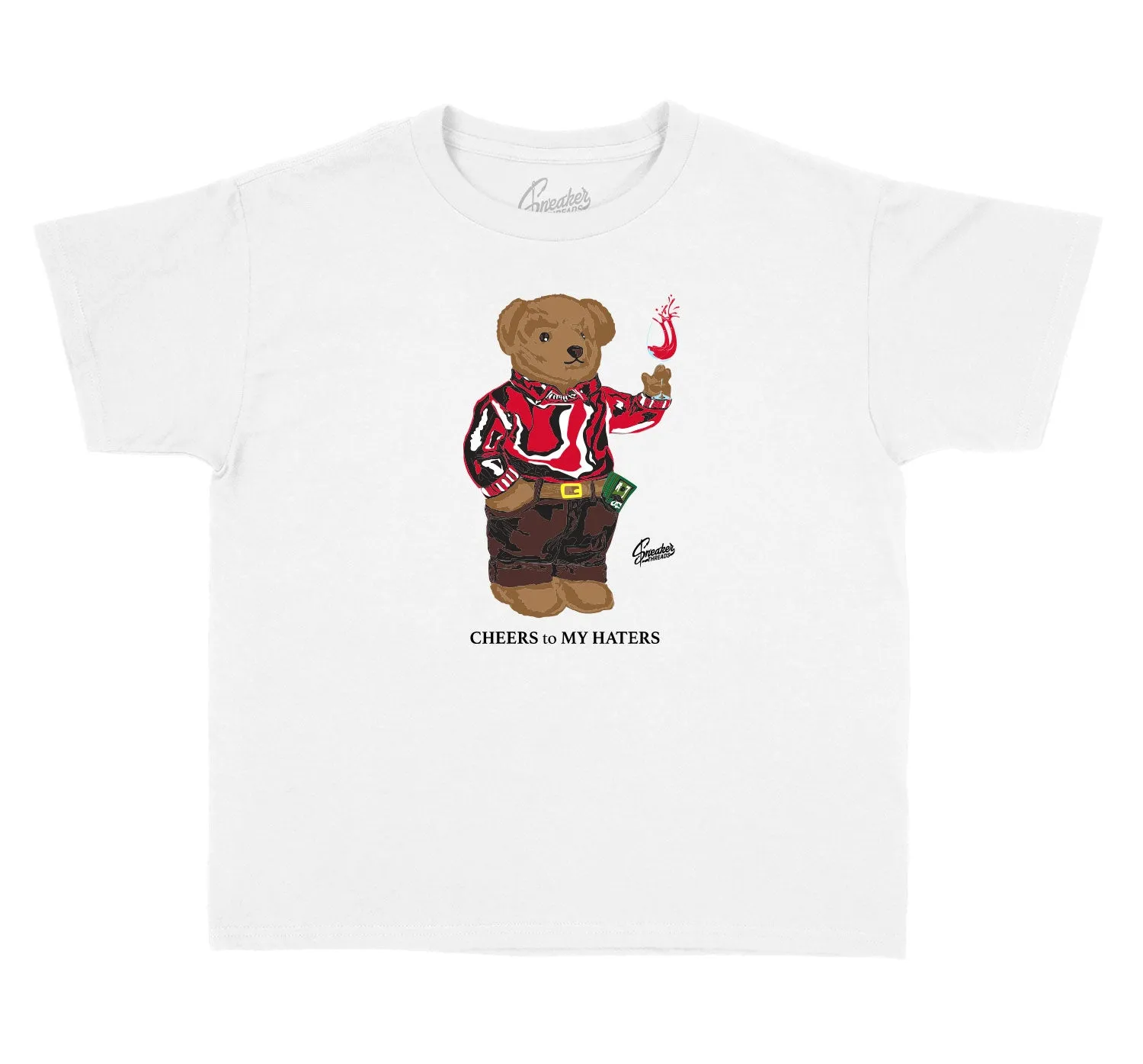 Kids - Gym Red 9 Cheers Bear Shirt