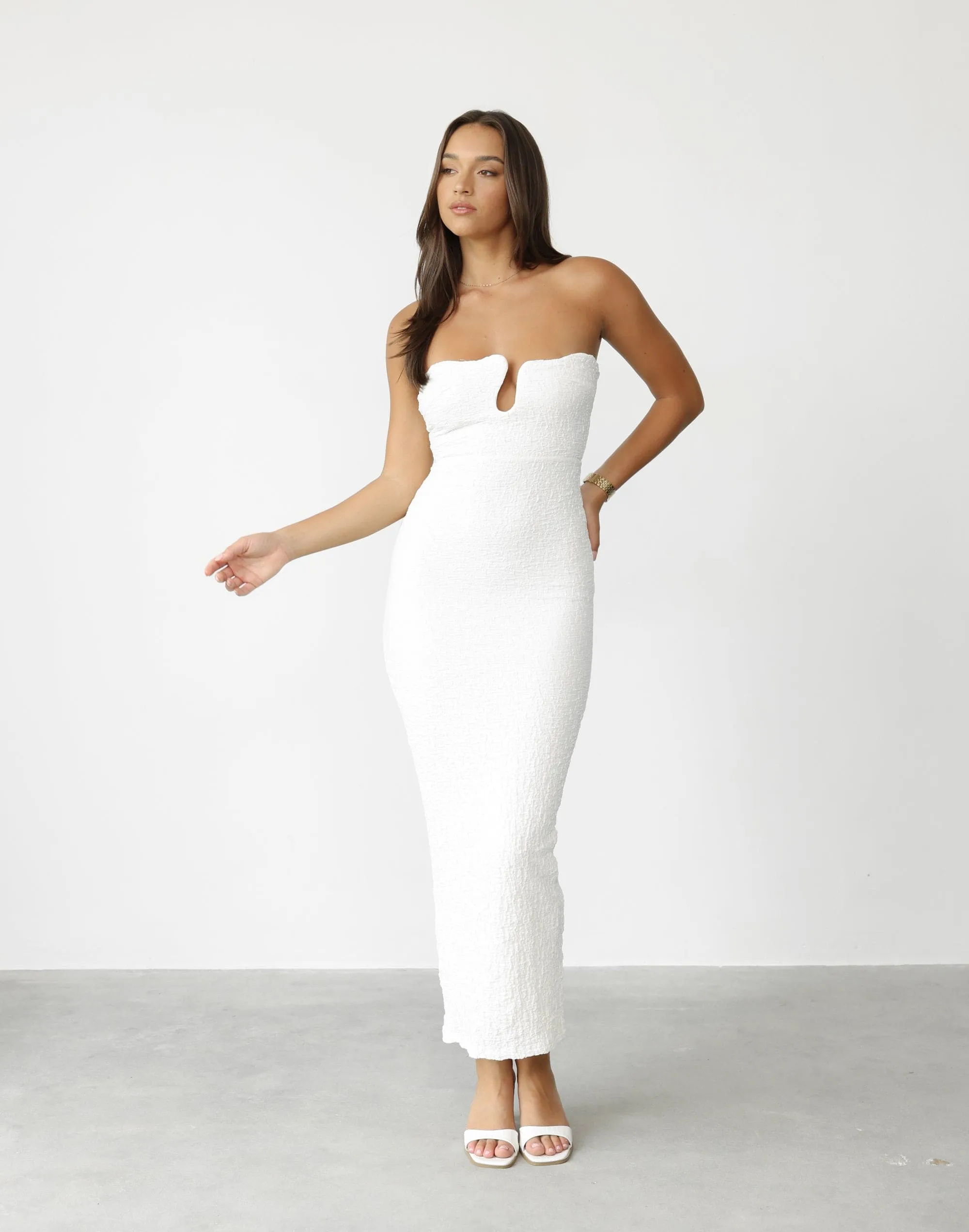 Korinna Maxi Dress (White)