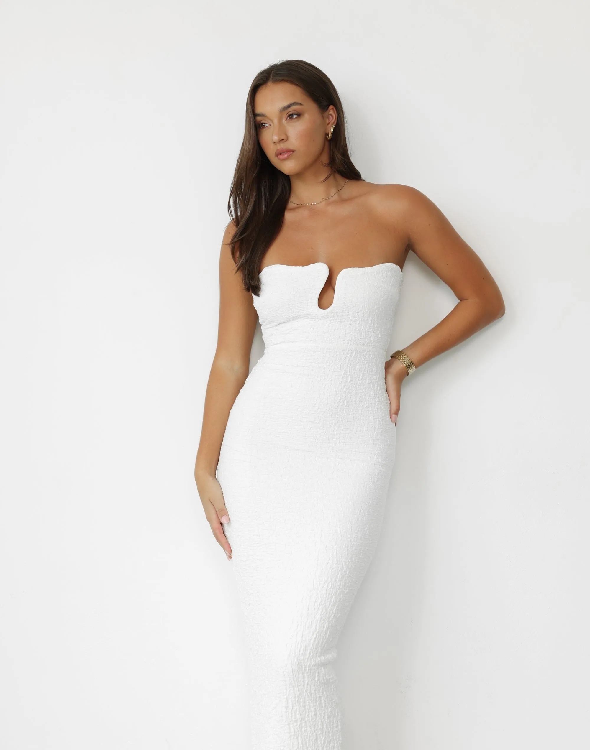 Korinna Maxi Dress (White)