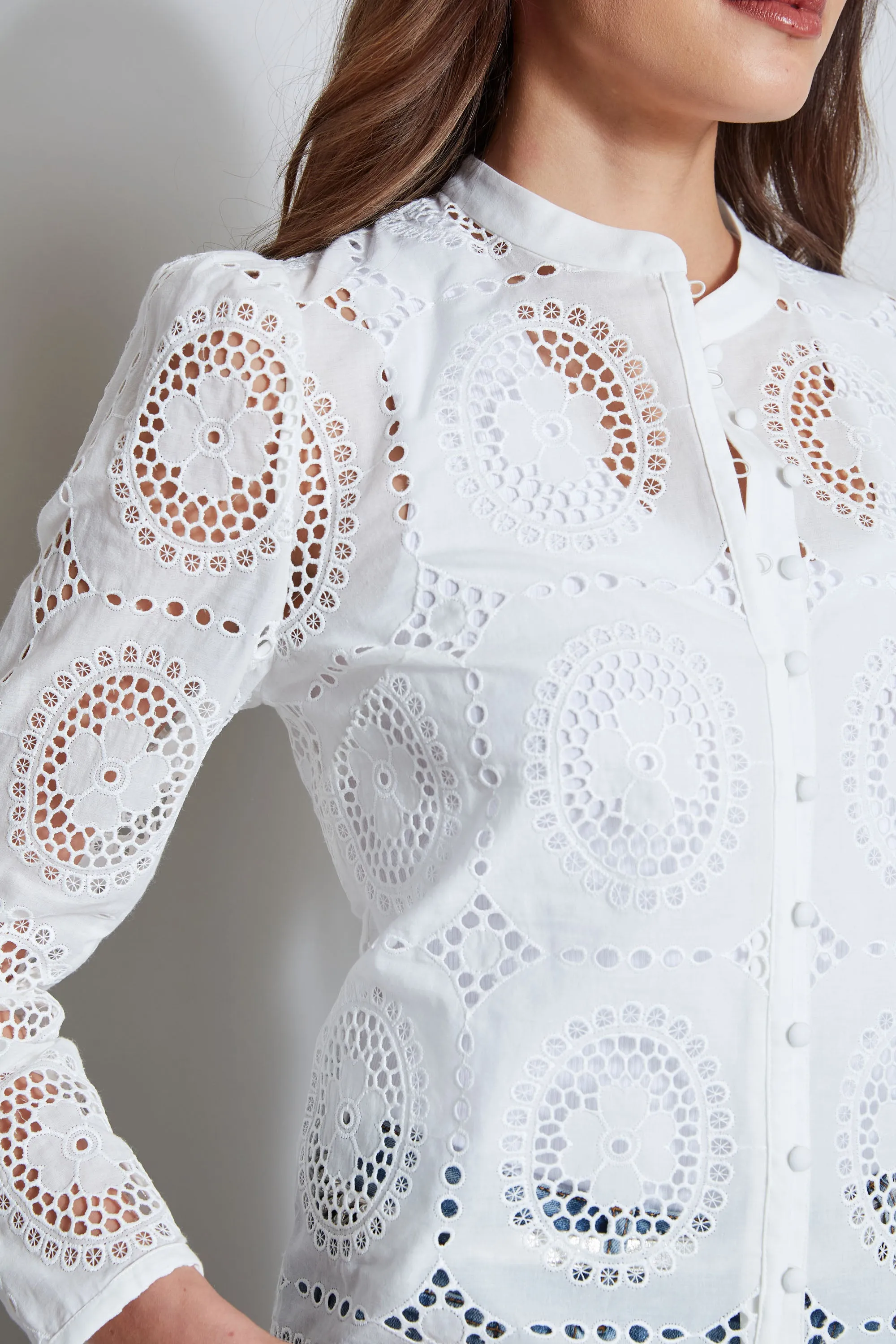 Lace Button Shirt