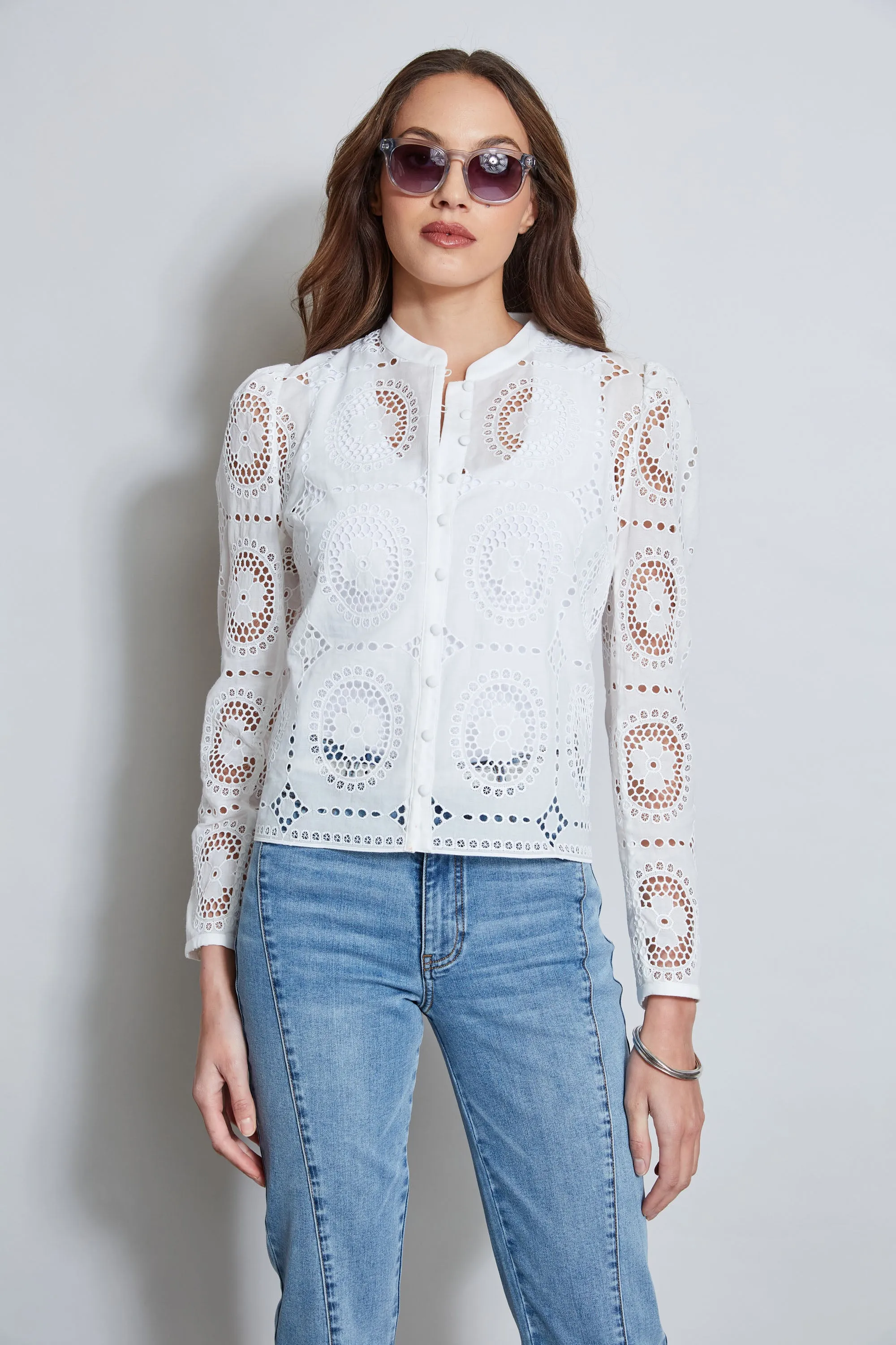 Lace Button Shirt