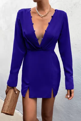 Loren Mini Dress - Blue