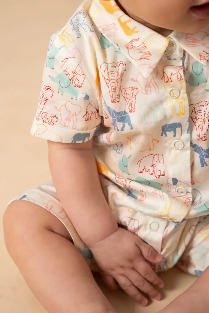 Louis Romper - Colourful Elephants