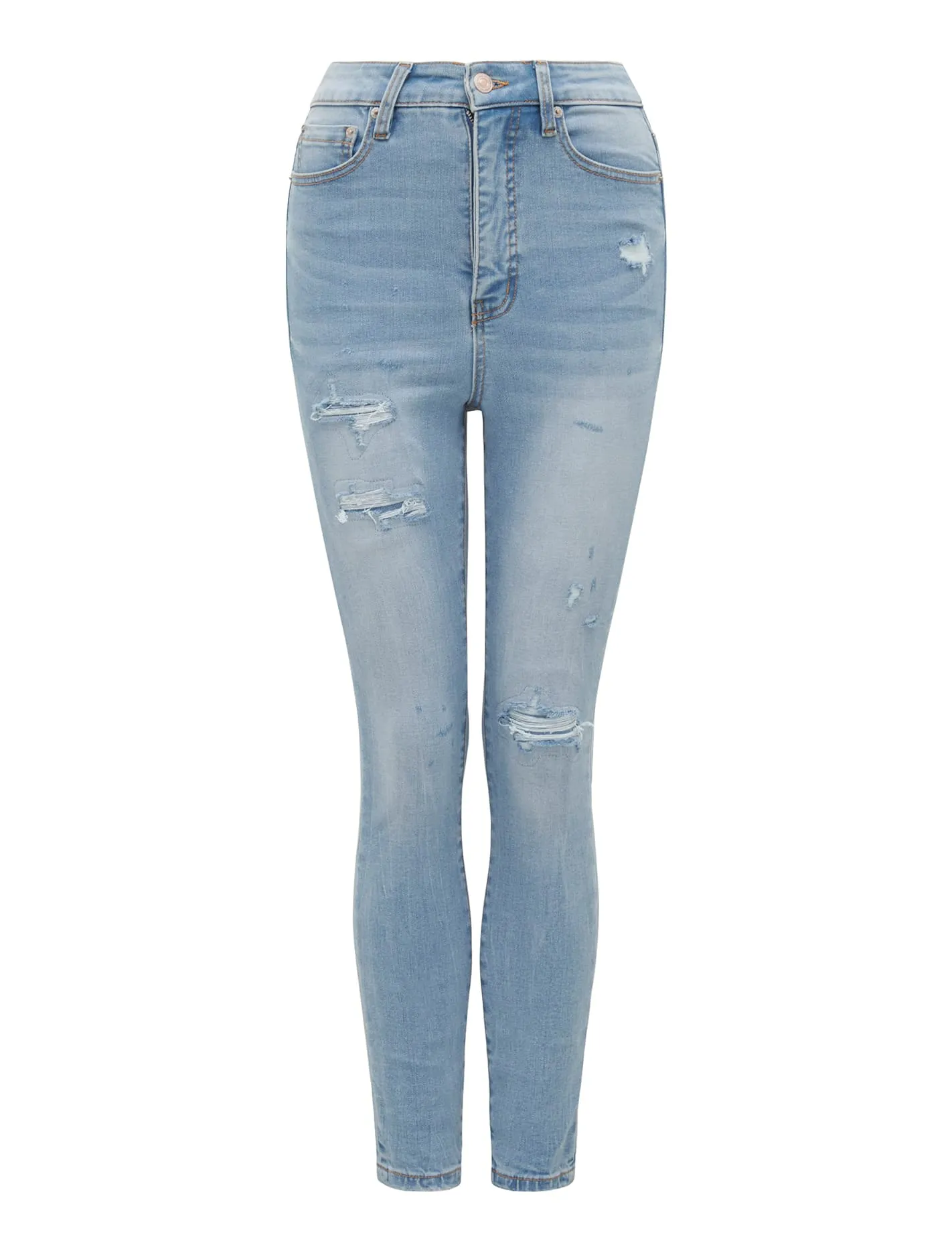 Mila Cropped High-Rise Skinny Jeans