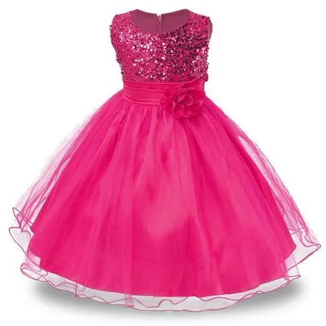 Princess Floral Dress For Girls