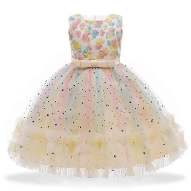 Princess Floral Dress For Girls