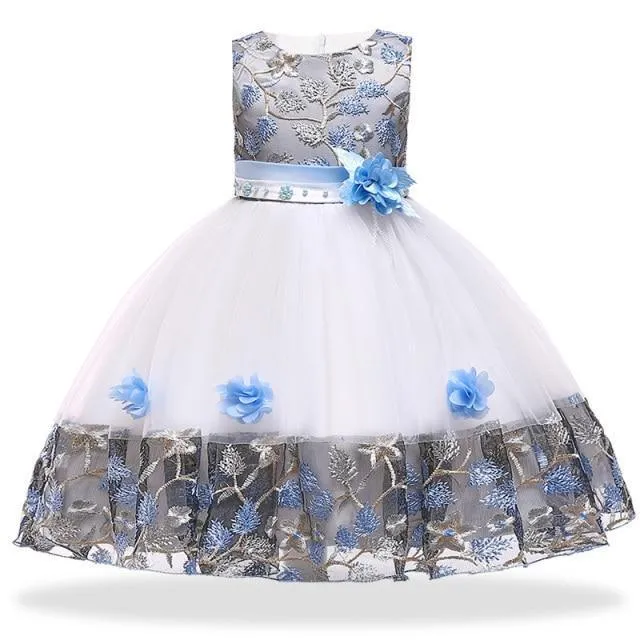 Princess Floral Dress For Girls