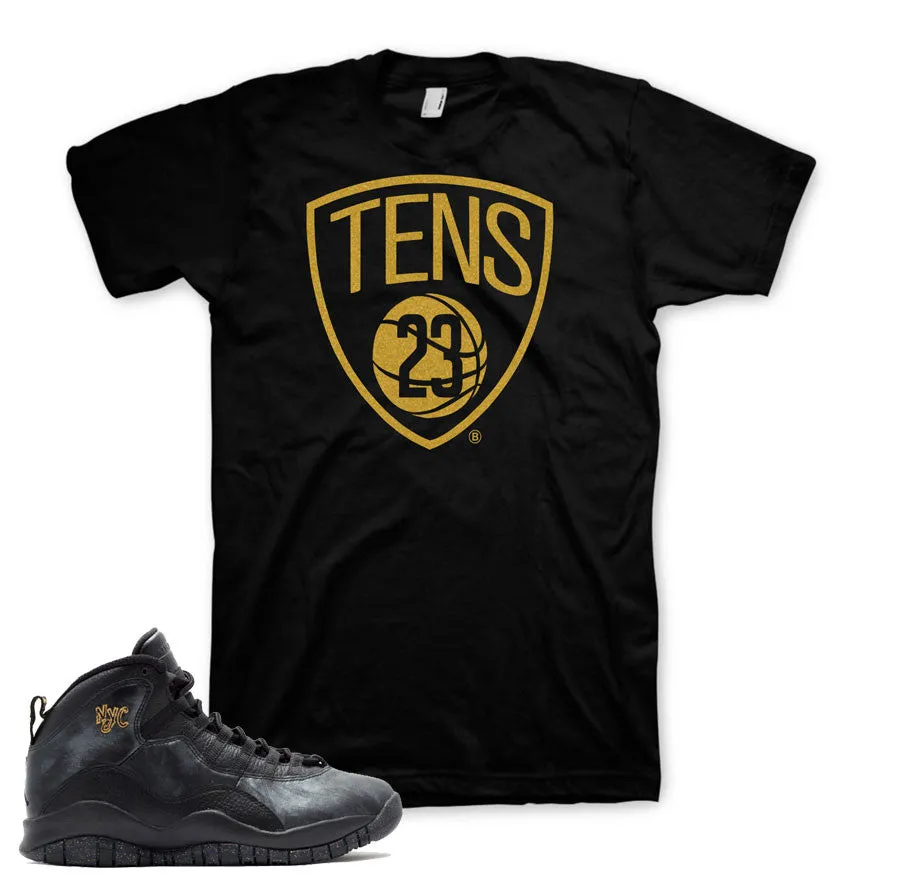 Retro 10 NYC Shirt - TENS - Black