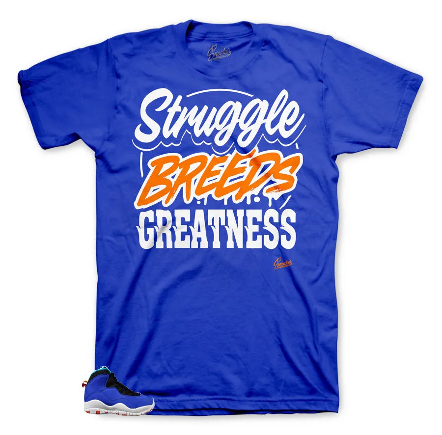 Retro 10 Tinker Shirt - Struggle Breeds - Royal Blue