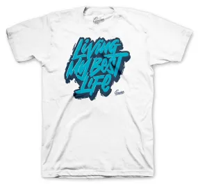 Retro 13 Obsidian Shirt - Living Life - White