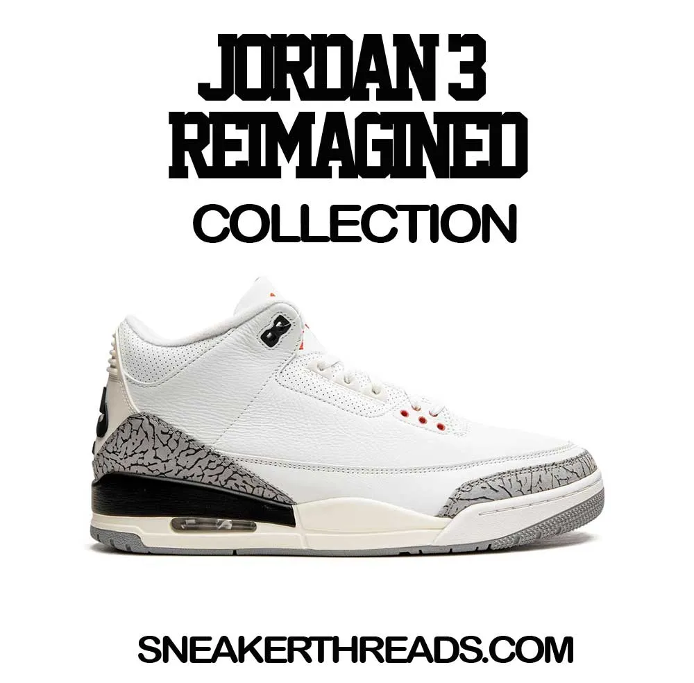 Retro 3 White Cement Reimagined Shirt - Tony Knows - Natural