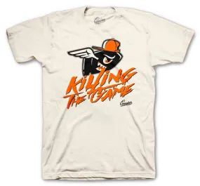 Retro 5 Orange Blaze Shirt - Killing The Game - Natural