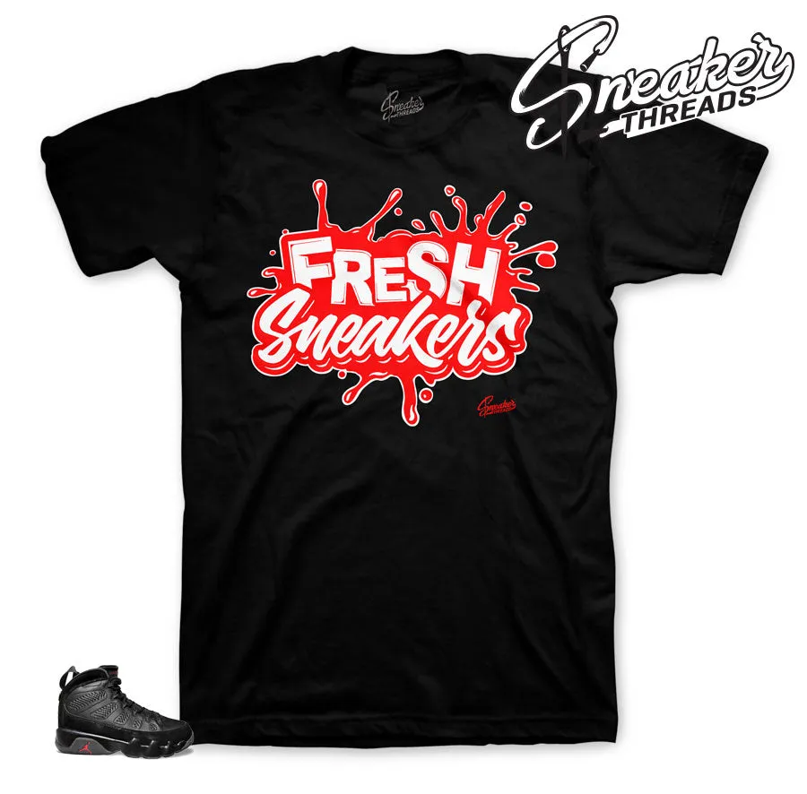 Retro 9 Bred Fresh Sneakers Shirt