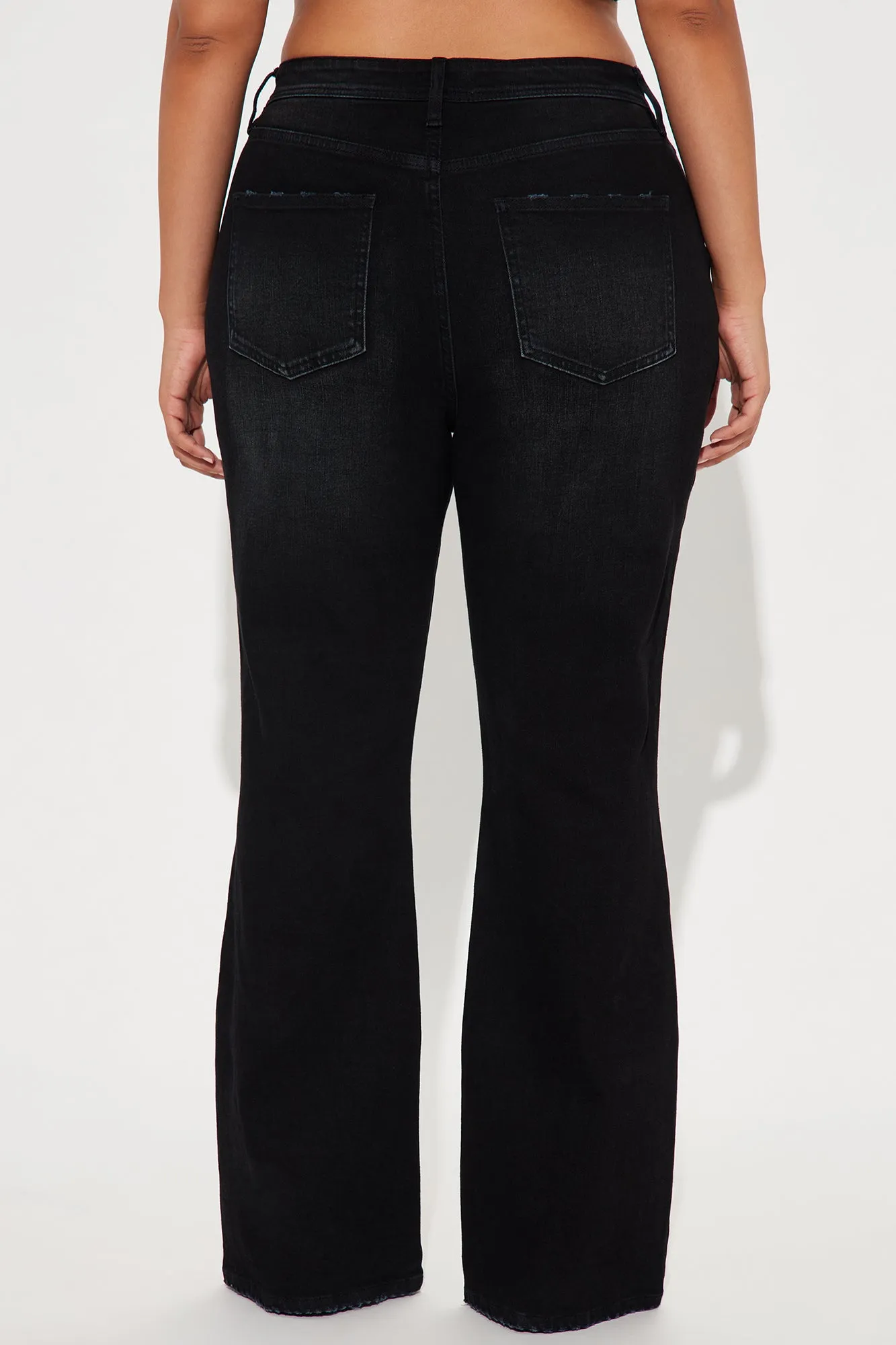 Selene Stretch Straight Leg Jeans - Black